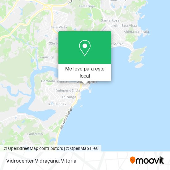 Vidrocenter Vidraçaria mapa