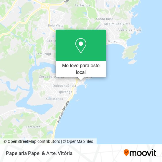Papelaria Papel & Arte mapa