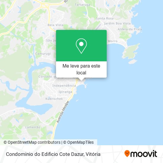 Condominio do Edificio Cote Dazur mapa