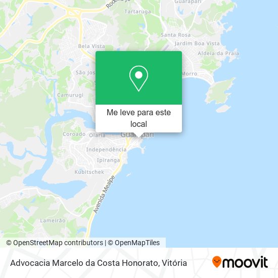 Advocacia Marcelo da Costa Honorato mapa