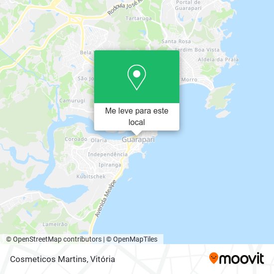Cosmeticos Martins mapa