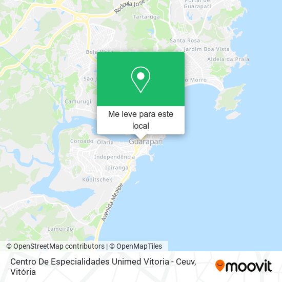 Centro De Especialidades Unimed Vitoria - Ceuv mapa