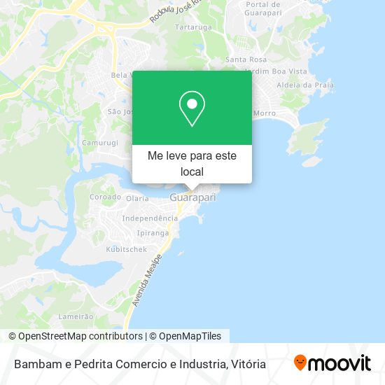 Bambam e Pedrita Comercio e Industria mapa