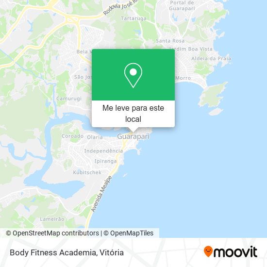 Body Fitness Academia mapa