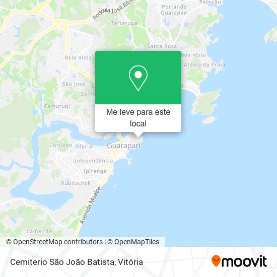Cemiterio São João Batista mapa