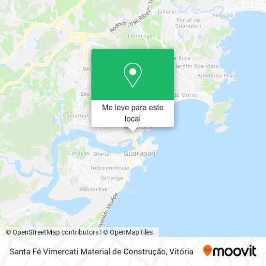 Santa Fé Vimercati Material de Construção mapa