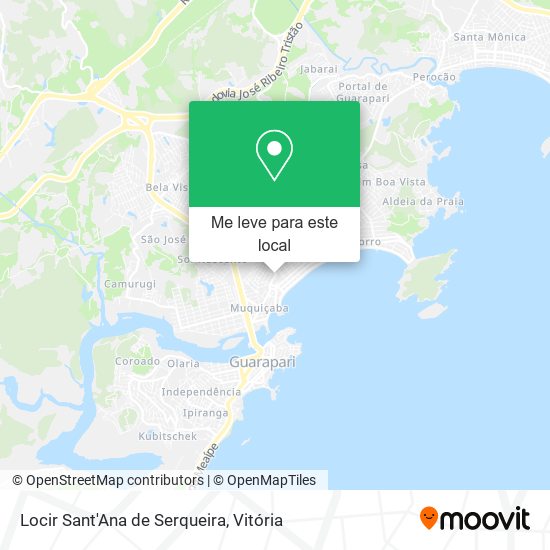 Locir Sant'Ana de Serqueira mapa