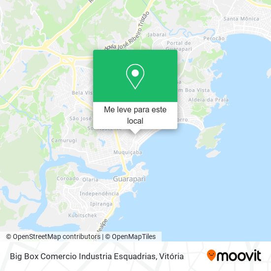 Big Box Comercio Industria Esquadrias mapa