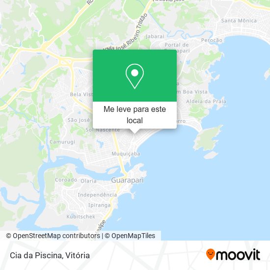 Cia da Piscina mapa