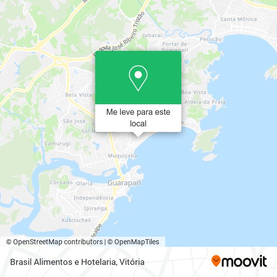 Brasil Alimentos e Hotelaria mapa