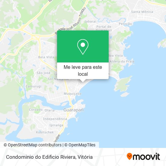 Condominio do Edificio Riviera mapa