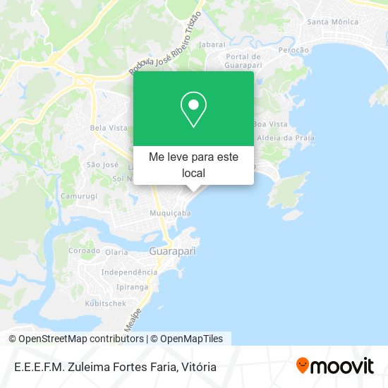 E.E.E.F.M. Zuleima Fortes Faria mapa