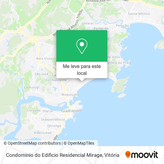 Condominio do Edificio Residencial Mirage mapa