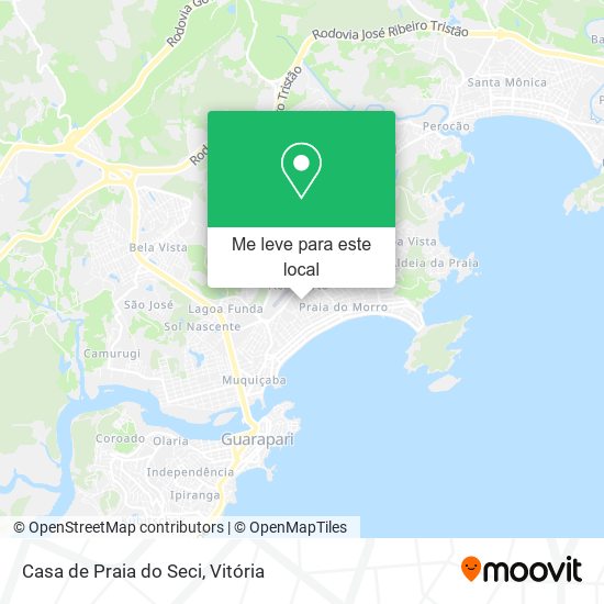 Casa de Praia do Seci mapa