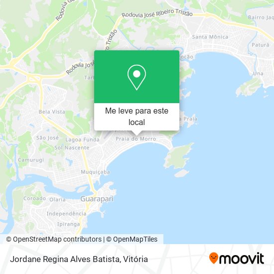 Jordane Regina Alves Batista mapa