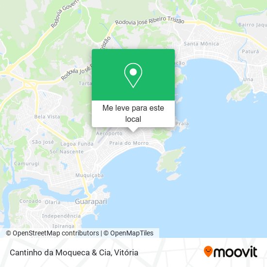 Cantinho da Moqueca & Cia mapa