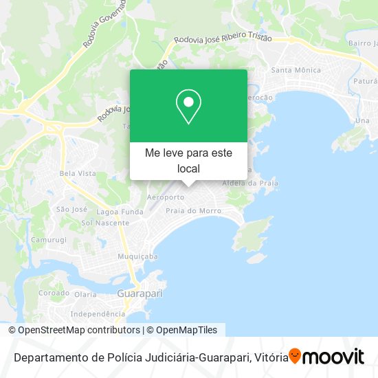 Departamento de Polícia Judiciária-Guarapari mapa