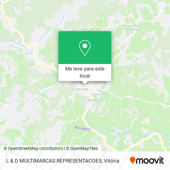 L & D MULTIMARCAS REPRESENTACOES mapa