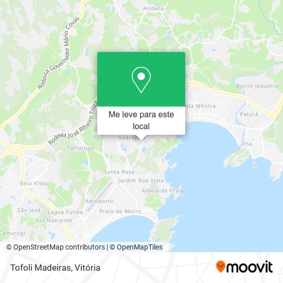 Tofoli Madeiras mapa