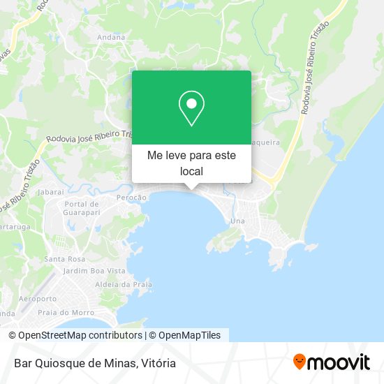 Bar Quiosque de Minas mapa