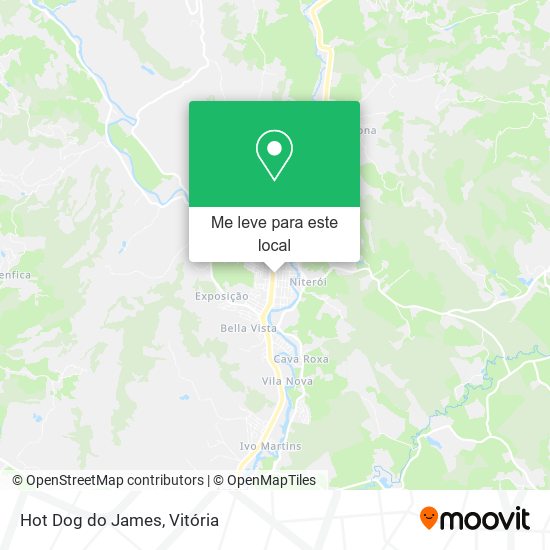 Hot Dog do James mapa