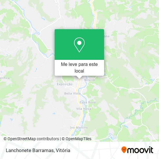 Lanchonete Barramas mapa