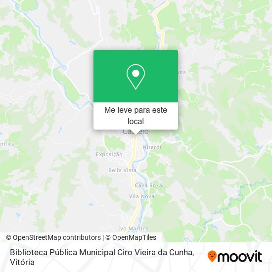 Biblioteca Pública Municipal Ciro Vieira da Cunha mapa