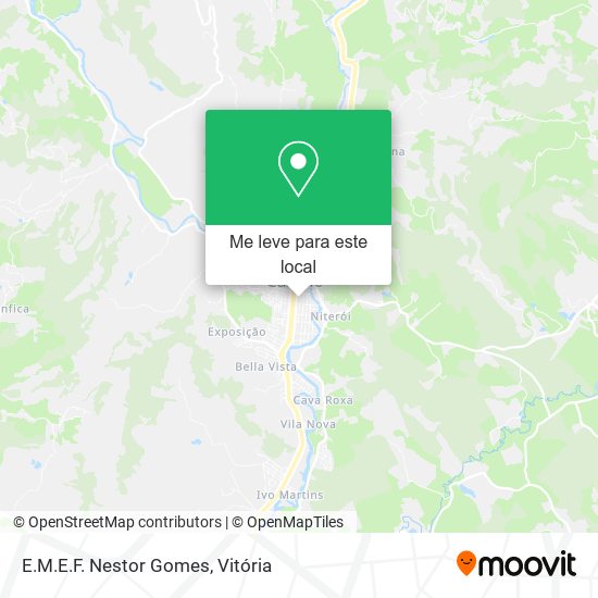 E.M.E.F. Nestor Gomes mapa