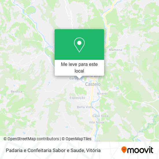 Padaria e Confeitaria Sabor e Saude mapa