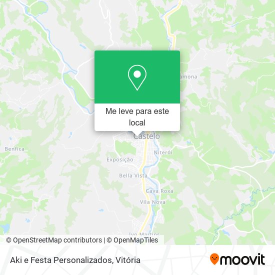 Aki e Festa Personalizados mapa