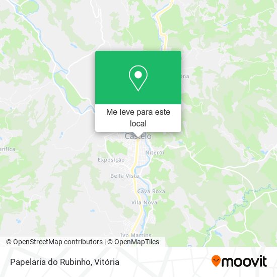 Papelaria do Rubinho mapa