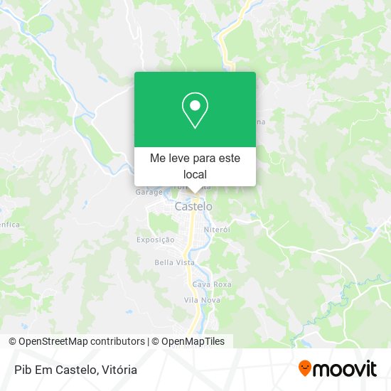 Pib Em Castelo mapa