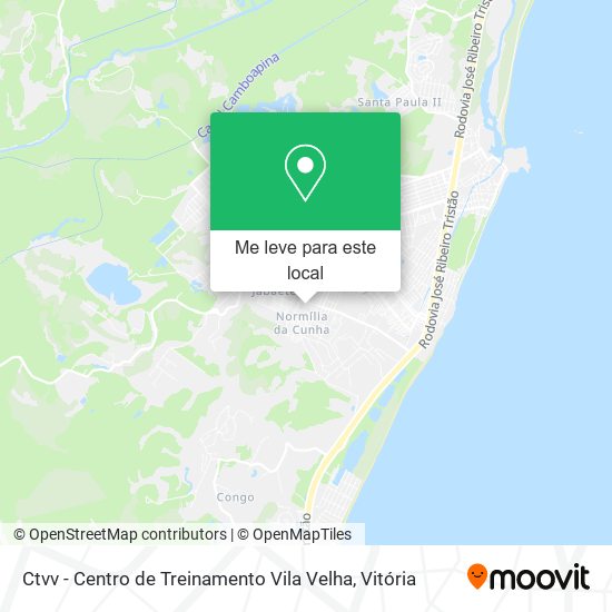 Ctvv - Centro de Treinamento Vila Velha mapa