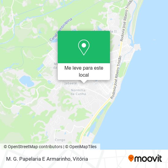 M. G. Papelaria E Armarinho mapa