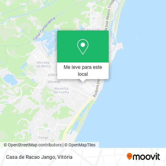Casa de Racao Jango mapa