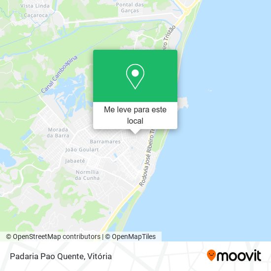 Padaria Pao Quente mapa