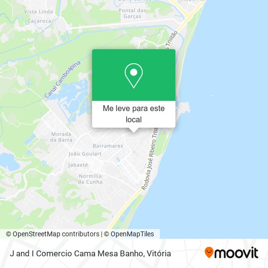 J and I Comercio Cama Mesa Banho mapa