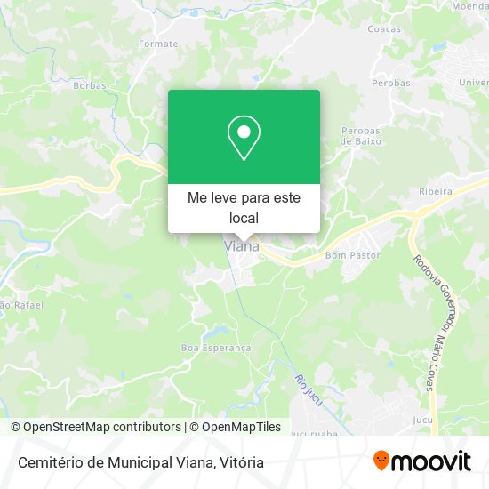 Cemitério de Municipal Viana mapa