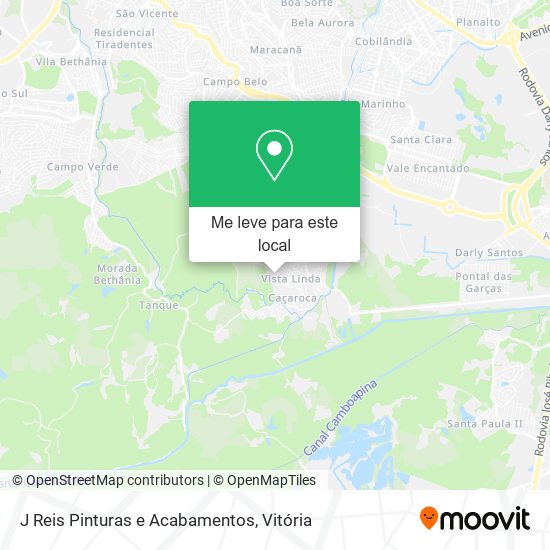 J Reis Pinturas e Acabamentos mapa