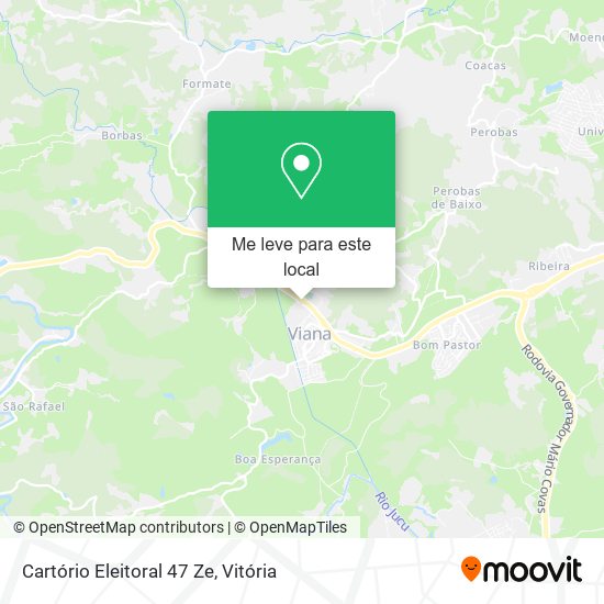 Cartório Eleitoral 47 Ze mapa