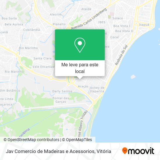 Jav Comercio de Madeiras e Acessorios mapa