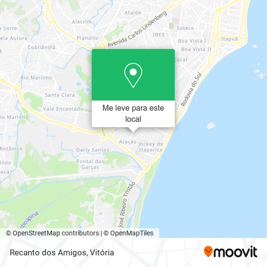 Recanto dos Amigos mapa