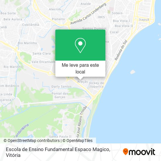 Escola de Ensino Fundamental Espaco Magico mapa