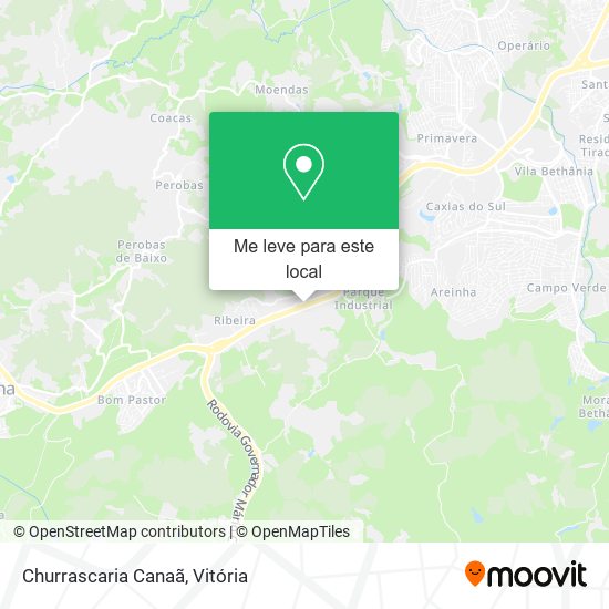 Churrascaria Canaã mapa