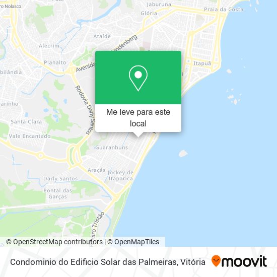 Condominio do Edificio Solar das Palmeiras mapa