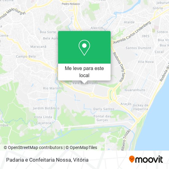 Padaria e Confeitaria Nossa mapa