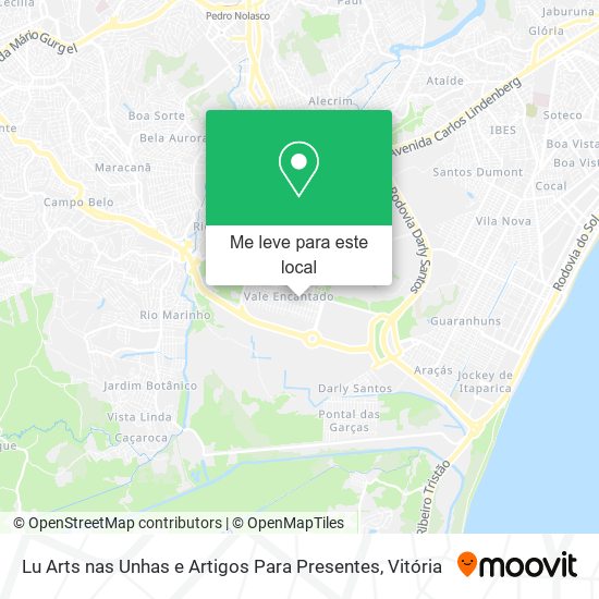 Lu Arts nas Unhas e Artigos Para Presentes mapa