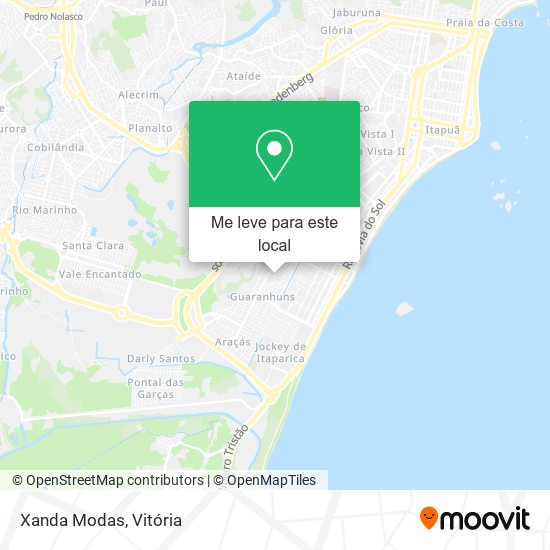 Xanda Modas mapa