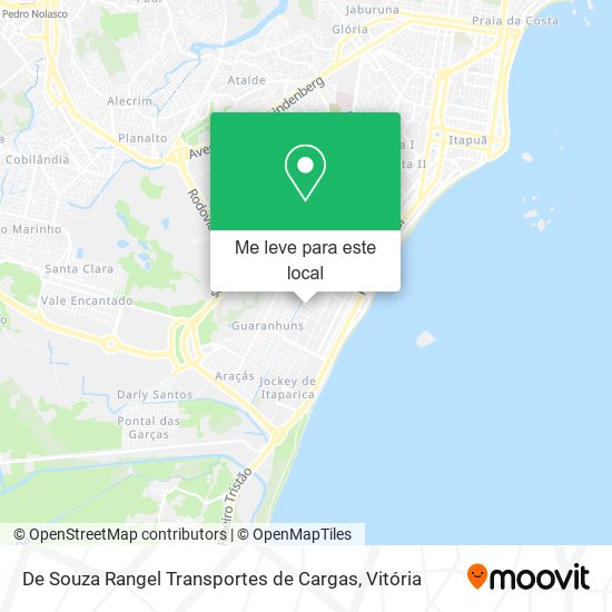 De Souza Rangel Transportes de Cargas mapa