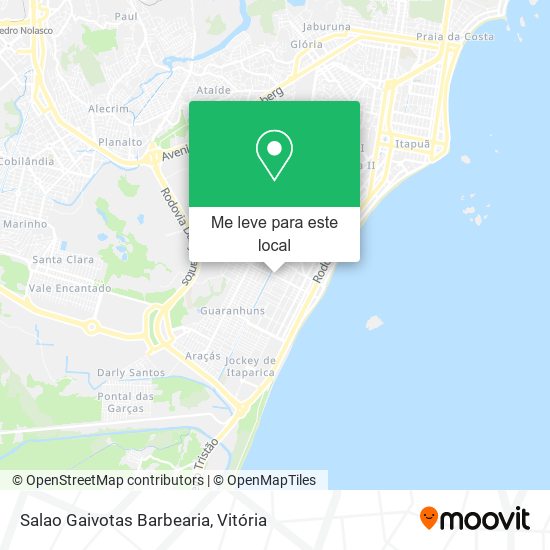 Salao Gaivotas Barbearia mapa